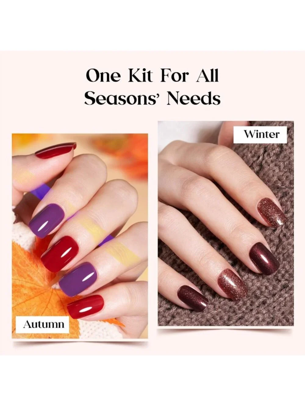 Vibrant Press On Nails Kit - 720 Pcs, 24 Colors, Short Square, Bubble Pop Design
